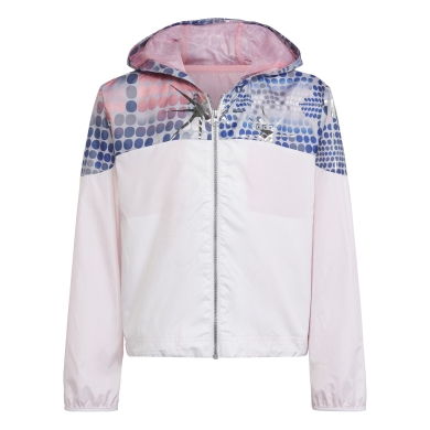 adidas Windbreakerjacke Dance Windbreaker weiss/royalblau Mädchen